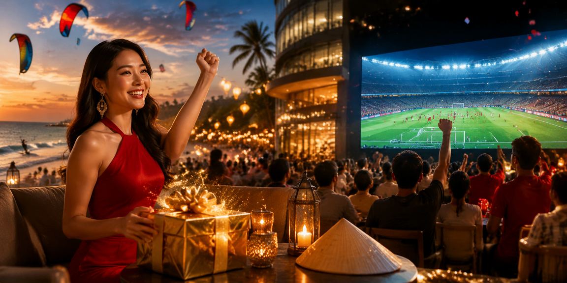 Lễ hội cá cược casino tại Mũi Né với không gian và ánh đèn sôi động